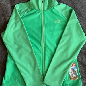 The North Face Woman’s Vibrant Green Raincoat size Large
